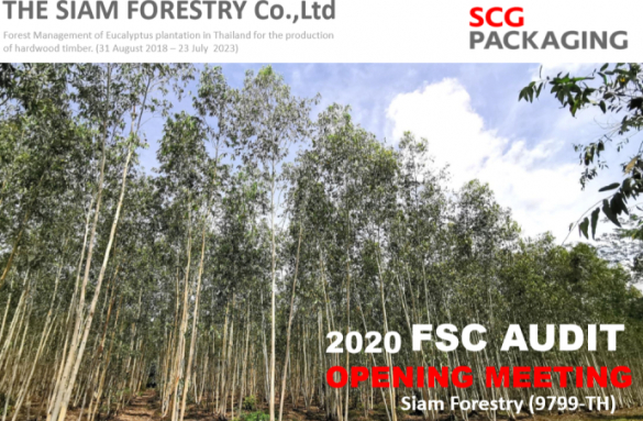  Saim Forestry (9799-TH) 2020 FSC Audit Opening Meeting 10-11 August 2020 