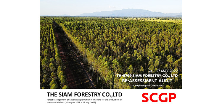 สรุปผลการดำเนินงานตาม แผนงาน ในการตรวจประเมิน การจัดการ สวนป่ายั่งยืน (FSC™) ของบริษัท สยามฟอเรสทรี จํากัด ระหว่าง วันที่  24 -27 พฤษภาคม 2565
