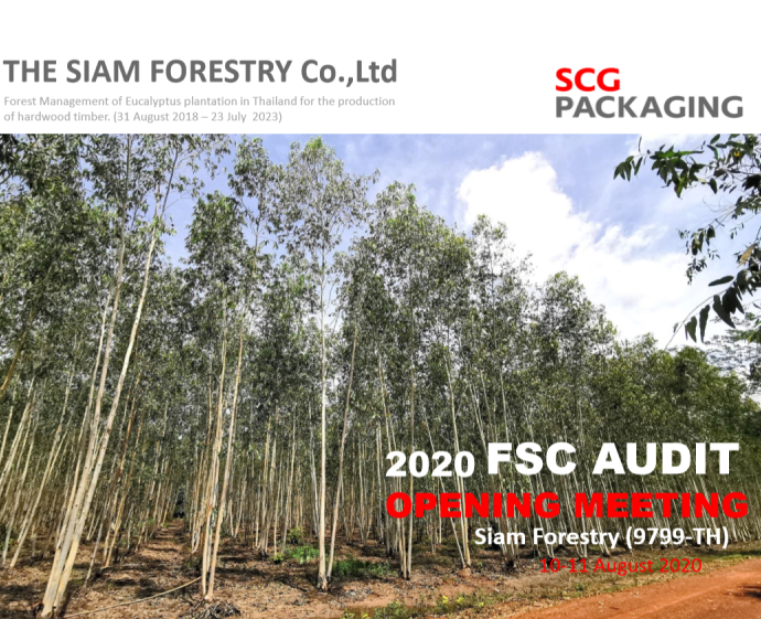 Saim Forestry (9799-TH) 2020 FSC Audit Opening Meeting 10-11 August 2020